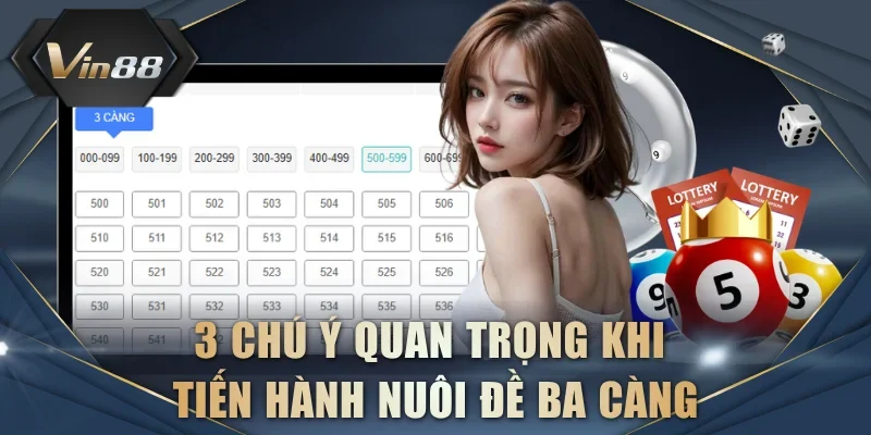 3 chú ý quan trọng khi tiến hành nuôi đề ba càng