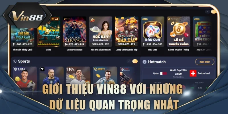 Giới thiệu VIN88 với những dữ liệu quan trọng nhất