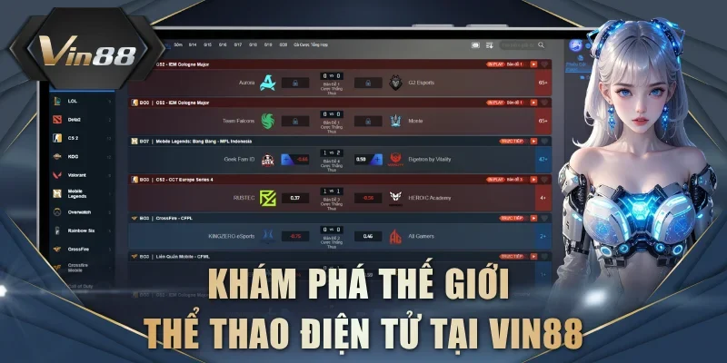 Khám phá thế giới thể thao điện tử tại VIN88