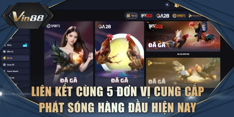 Liên kết cùng 5 đơn vị cung cấp phát sóng hàng đầu hiện nay
